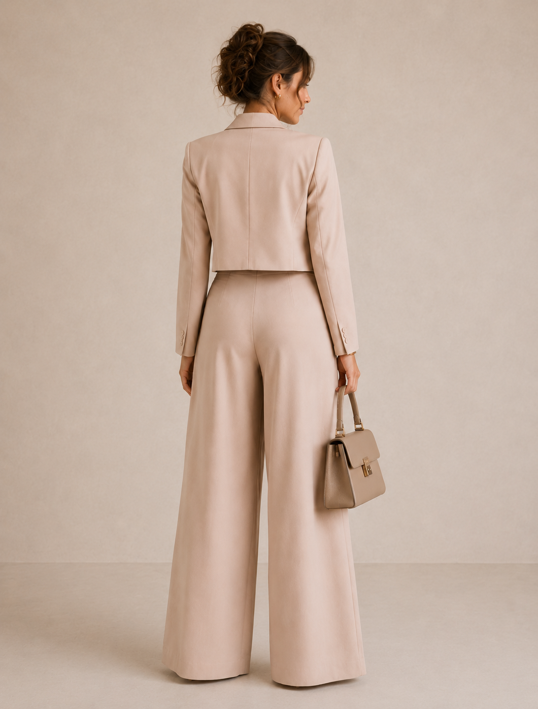 Elyse | Cropped Blazer & Wide-Leg Pant Set