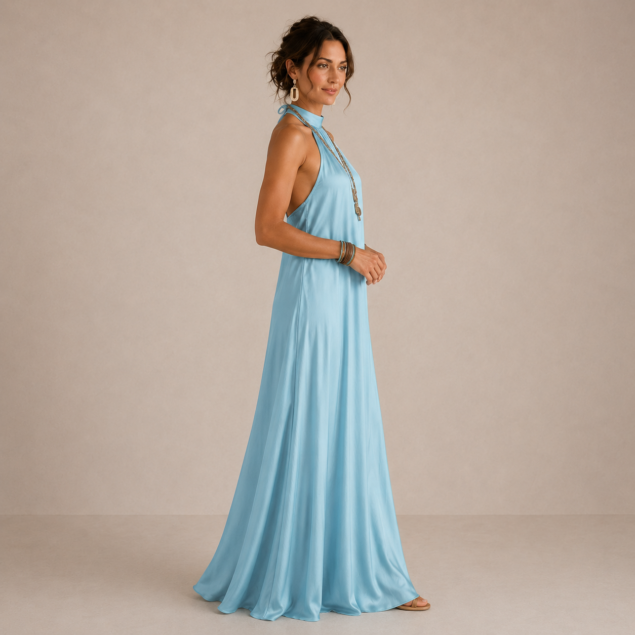 Alaina | Halter Maxi Dress