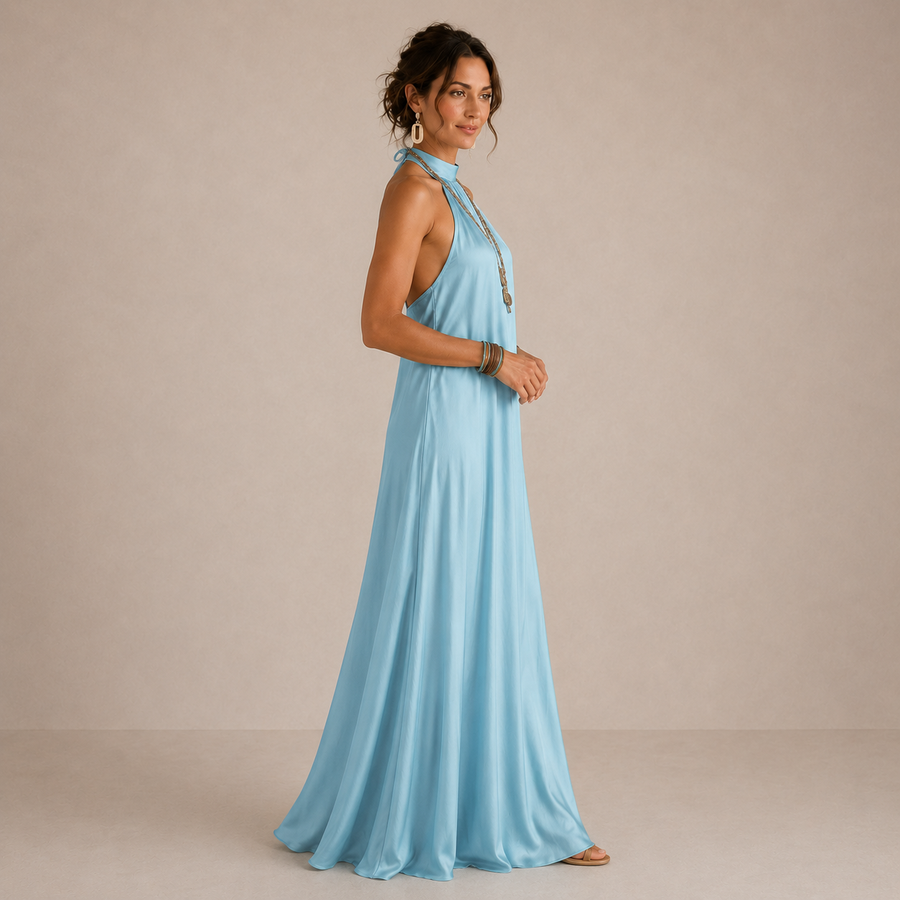 Alaina | Halter Maxi Dress