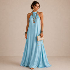 Alaina | Halter Maxi Dress