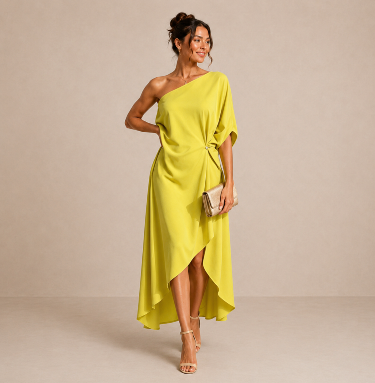 Square Neck Midi Dress