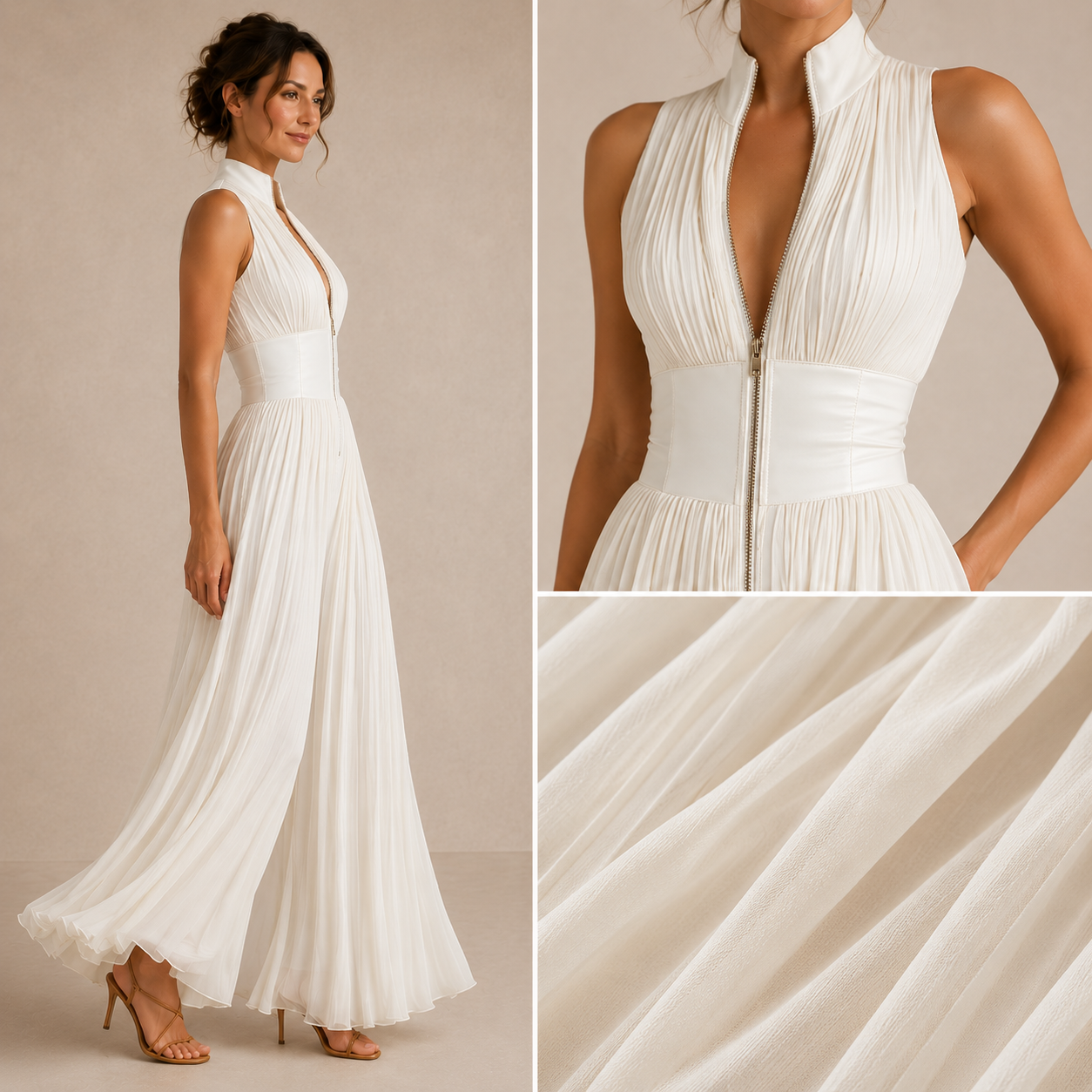 Vienna | Pleated Chiffon Set