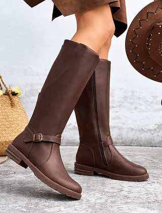 Rowena | Low-Heel Knee-High Boots