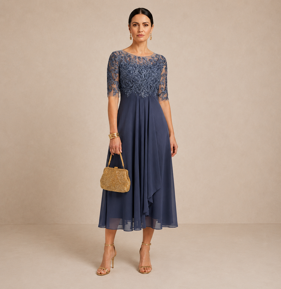 Ruched Midi Dress