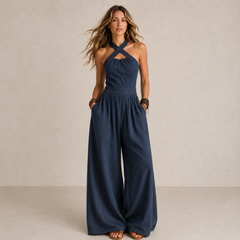 Beatrice | Elegant Linen and Cotton Jumpsuit