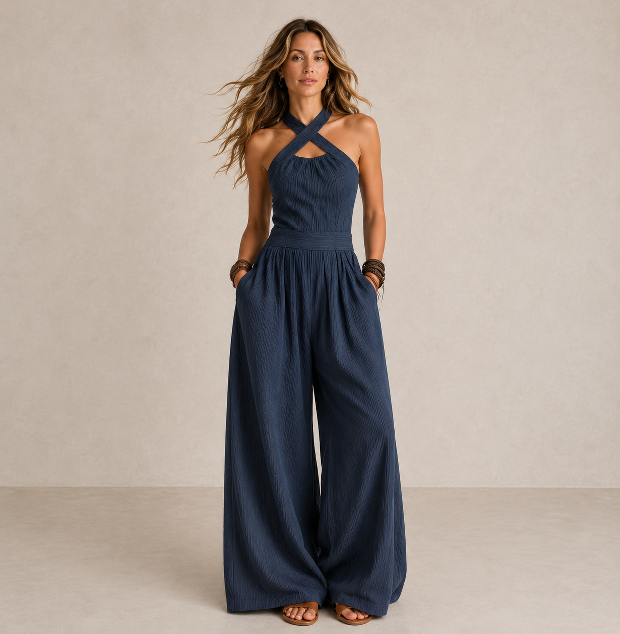 Beatrice | Elegant Linen and Cotton Jumpsuit