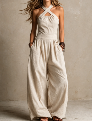 Beatrice | Elegant Linen and Cotton Jumpsuit