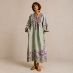 Celestia | Embroidered Boho Dress