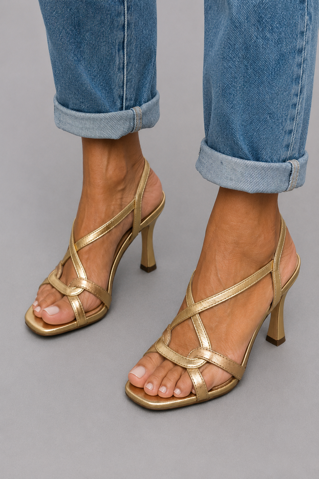 Gold-Tone Heels