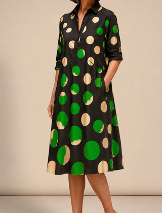 Nadia | Effortless Black Midi Dress