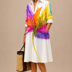 Lydia | Printed Relaxed Midi Dress