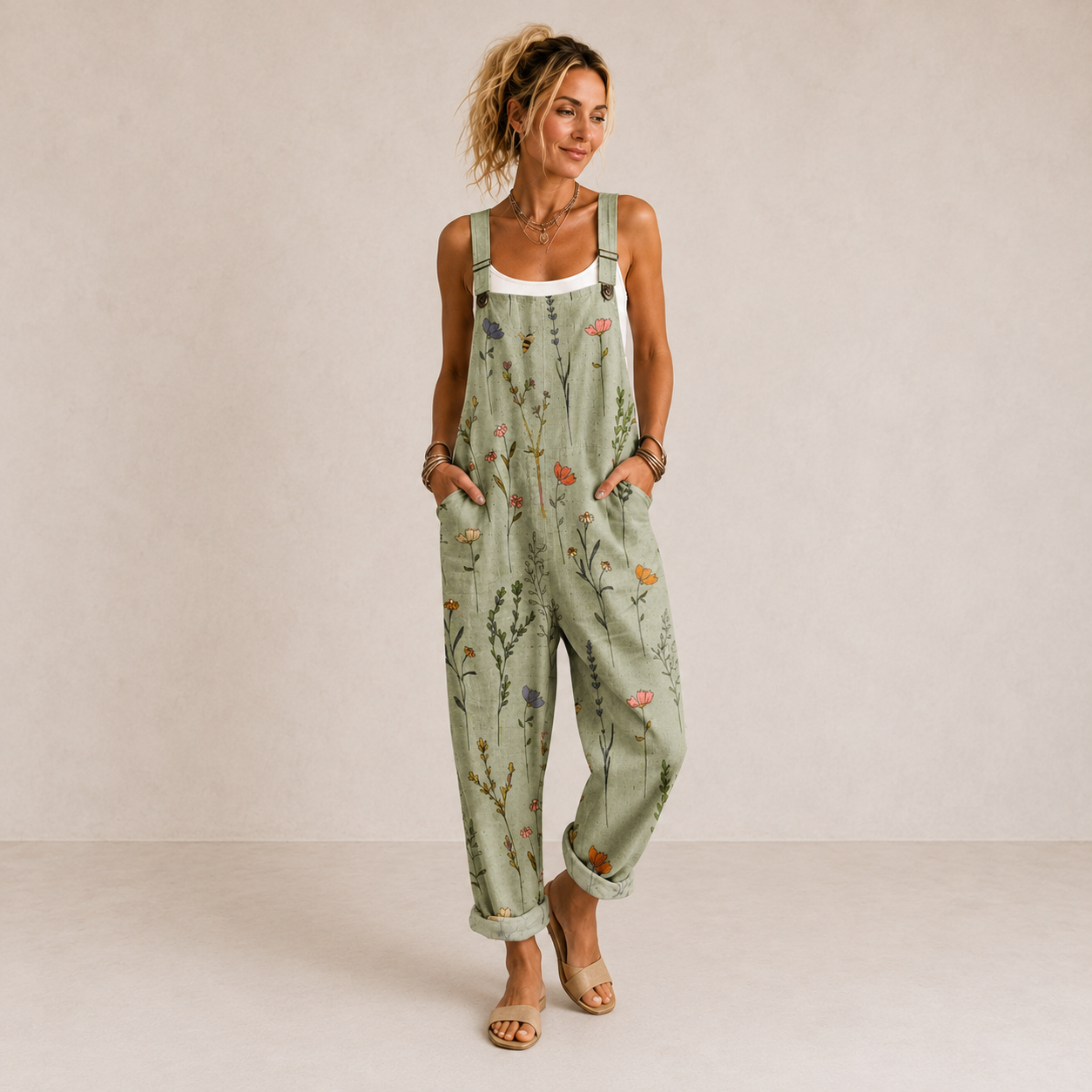 Aurelia | Patterned Overalls