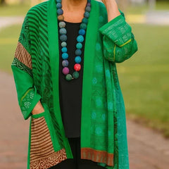Elegant Drape Cardigan in green