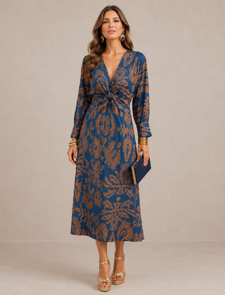 Eleanor | Timeless-Print Midi Dress