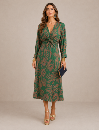 Eleanor | Timeless-Print Midi Dress