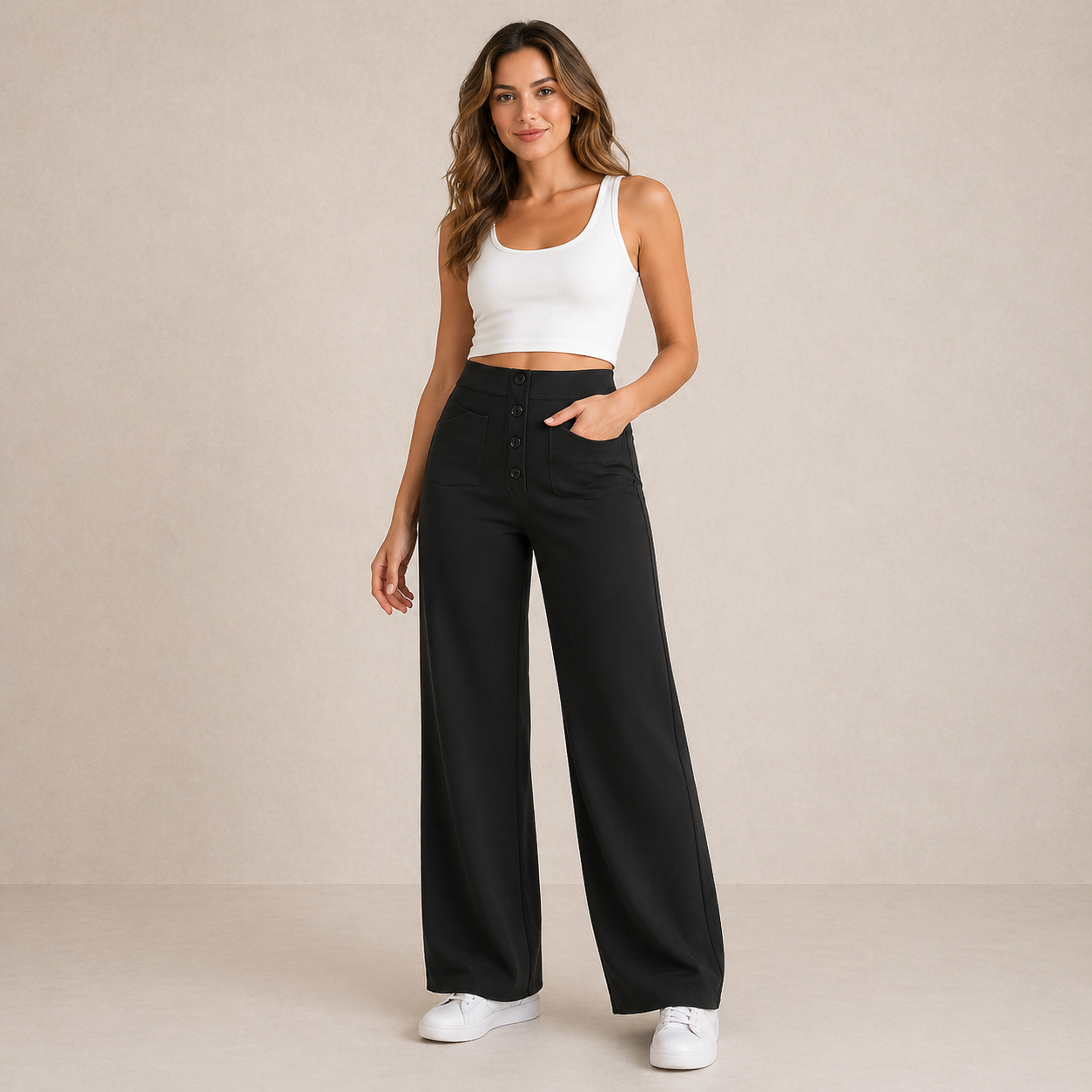 Anika | Stretch High-Waist Pants