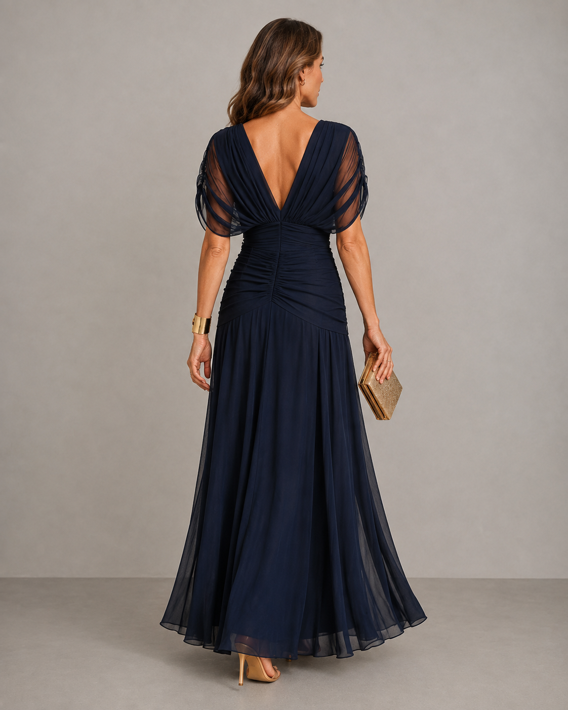 Pleated Flowing Dress