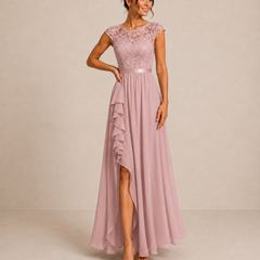 Lace Bodice Maxi Dress