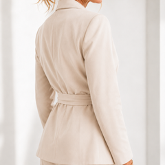 Miranda | Tie-Waist Blazer & Wide-Leg Set
