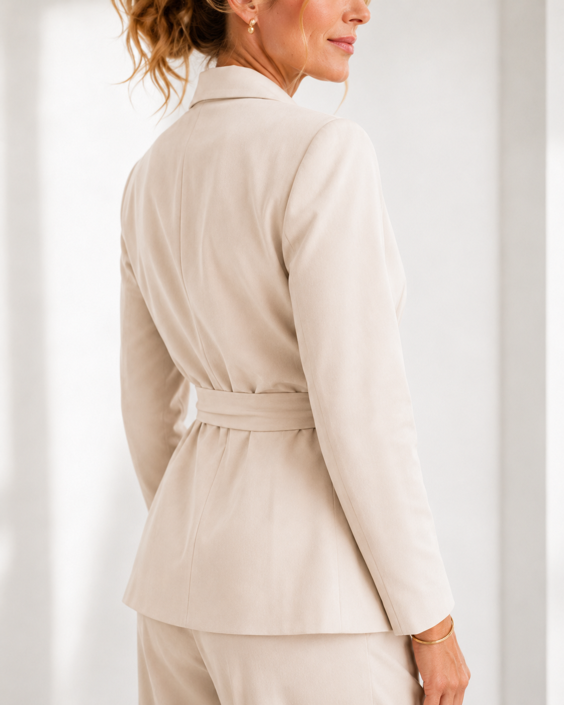 Miranda | Tie-Waist Blazer & Wide-Leg Set