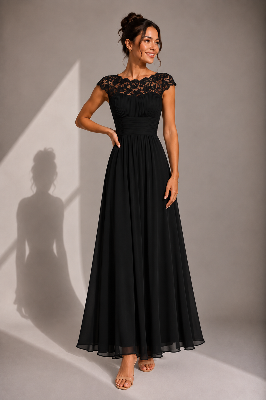 Lace Bodice Maxi Dress