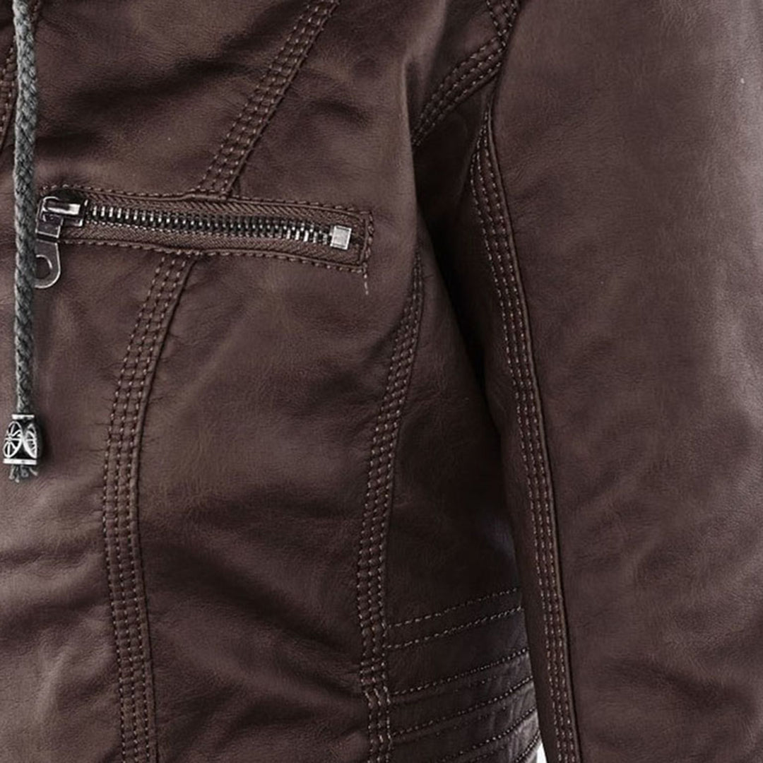 Hooded Moto Jacket