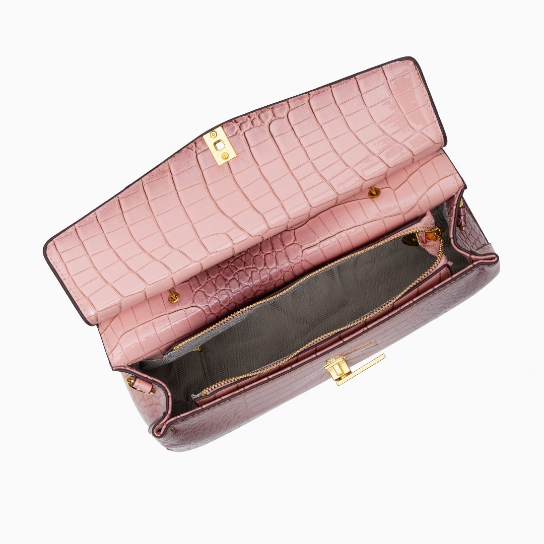 Winnie | Elegant Croc-Textured Bag