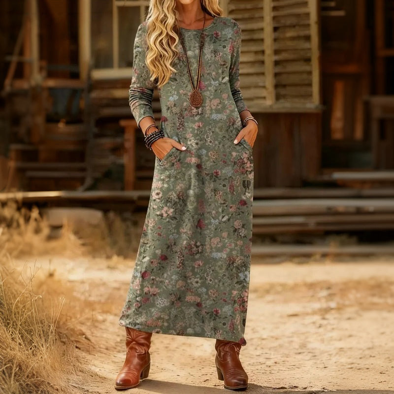 Flattering Loose Draped Fit Dress