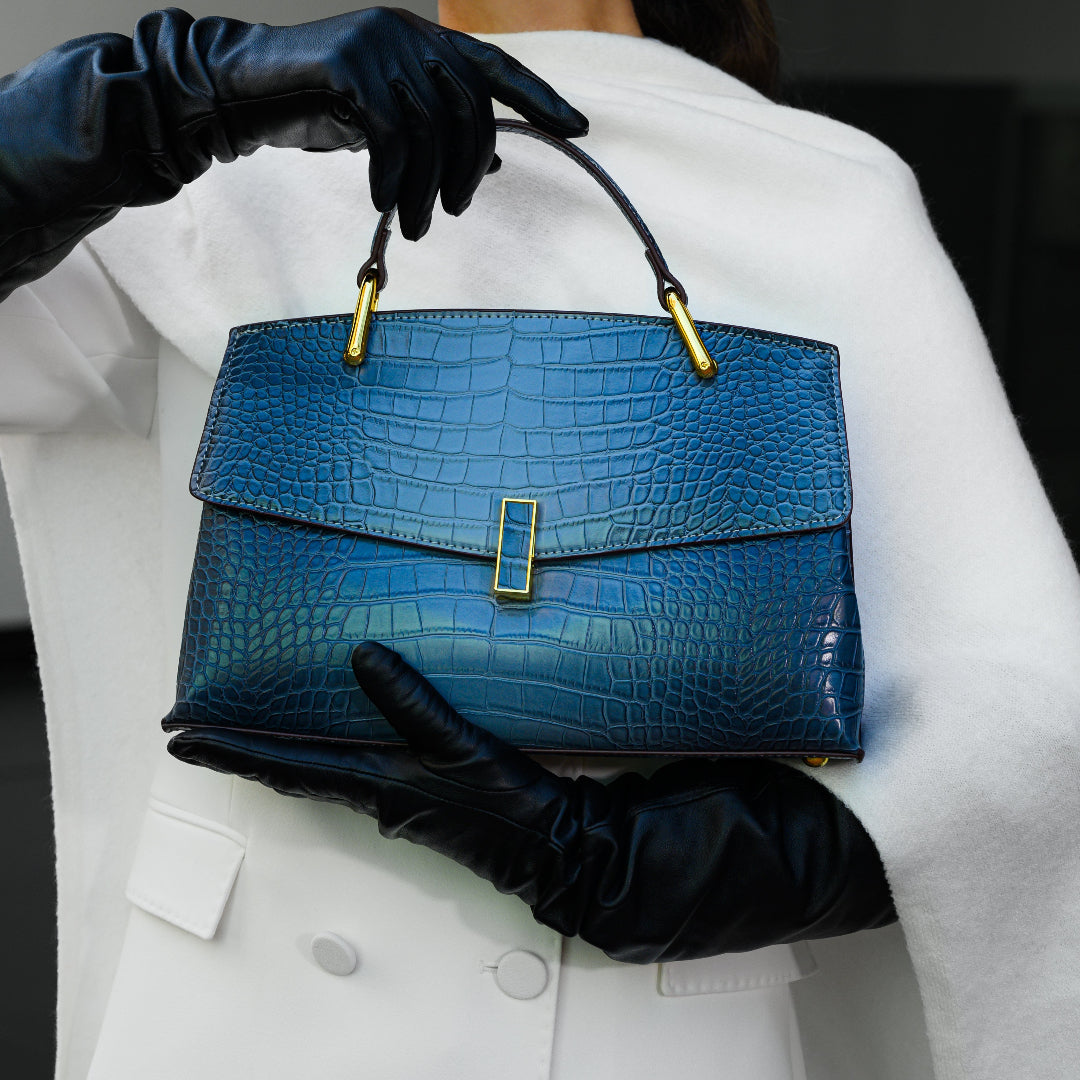 Winnie | Elegant Croc-Textured Bag
