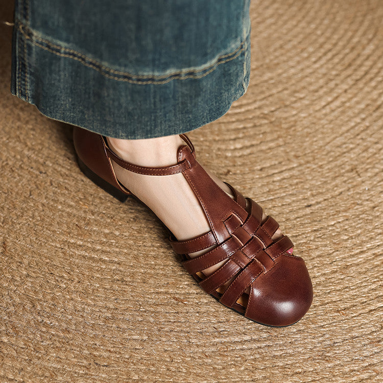 Orthopedic Leather Ballet Flats