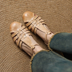 Orthopedic Leather Ballet Flats