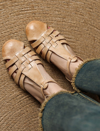 Orthopedic Leather Ballet Flats