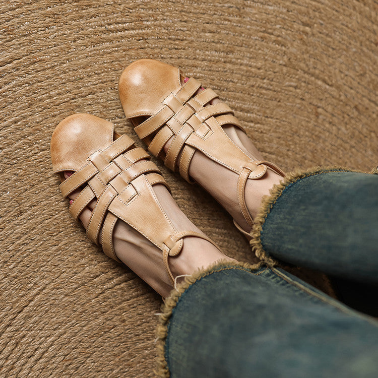Orthopedic Leather Ballet Flats