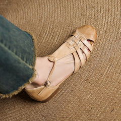 Orthopedic Leather Ballet Flats