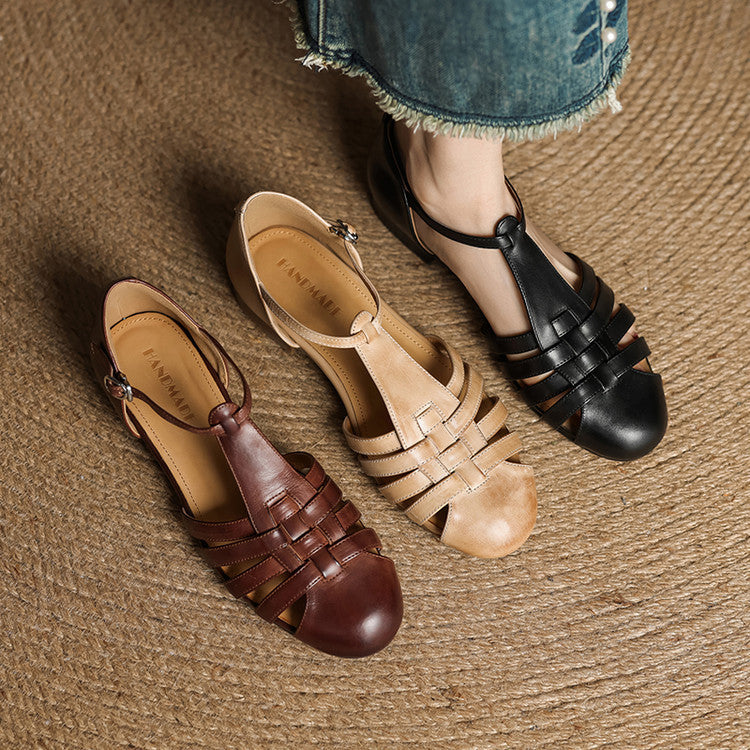 Orthopedic Leather Ballet Flats