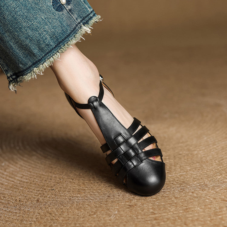 Orthopedic Leather Ballet Flats