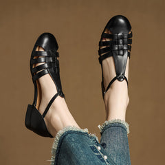 Orthopedic Leather Ballet Flats
