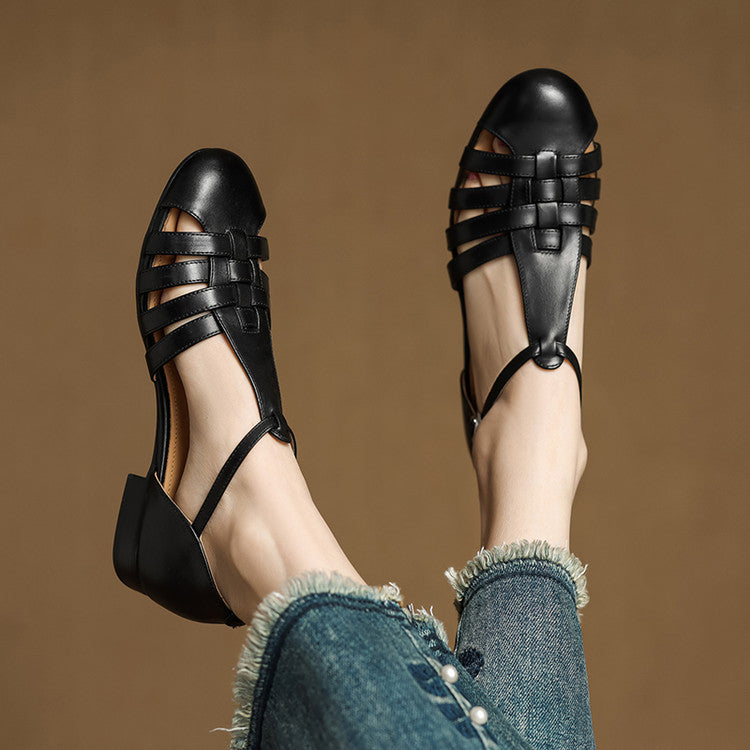 Orthopedic Leather Ballet Flats