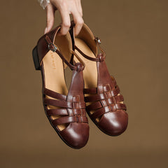Orthopedic Leather Ballet Flats
