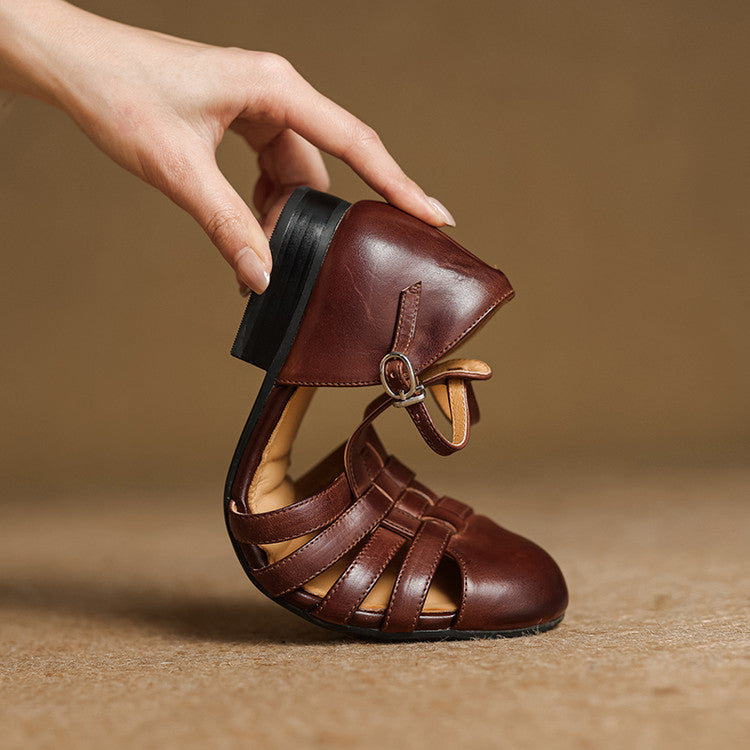 Orthopedic Leather Ballet Flats