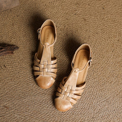 Orthopedic Leather Ballet Flats