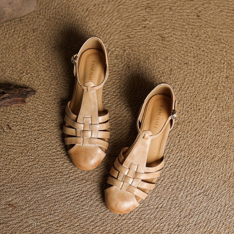 Orthopedic Leather Ballet Flats