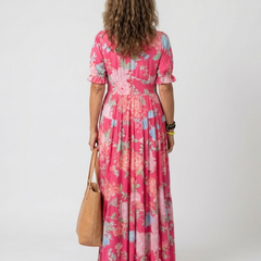 Floral V-Neck Maxi Dress