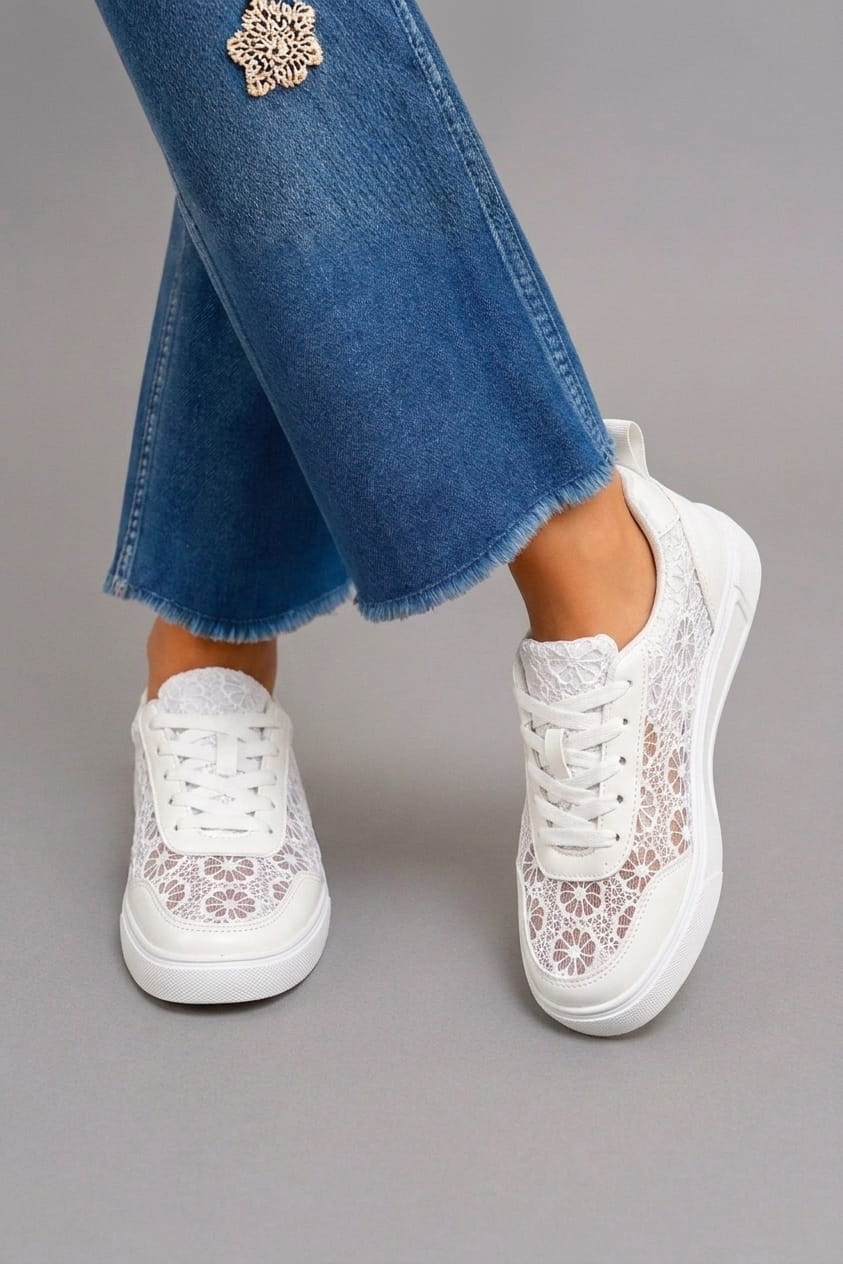 Floral Lace Sneakers