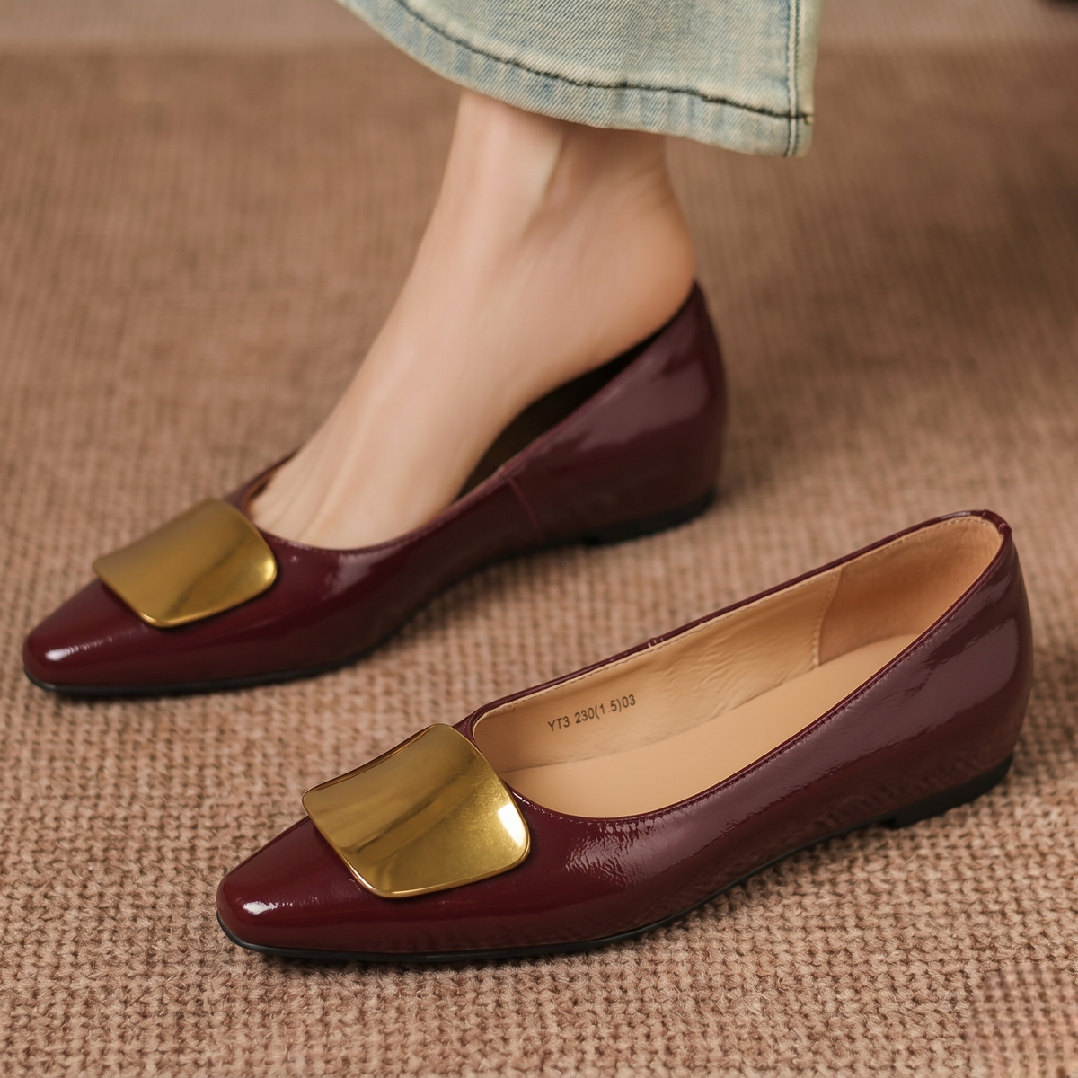 Genuine Leather Flats