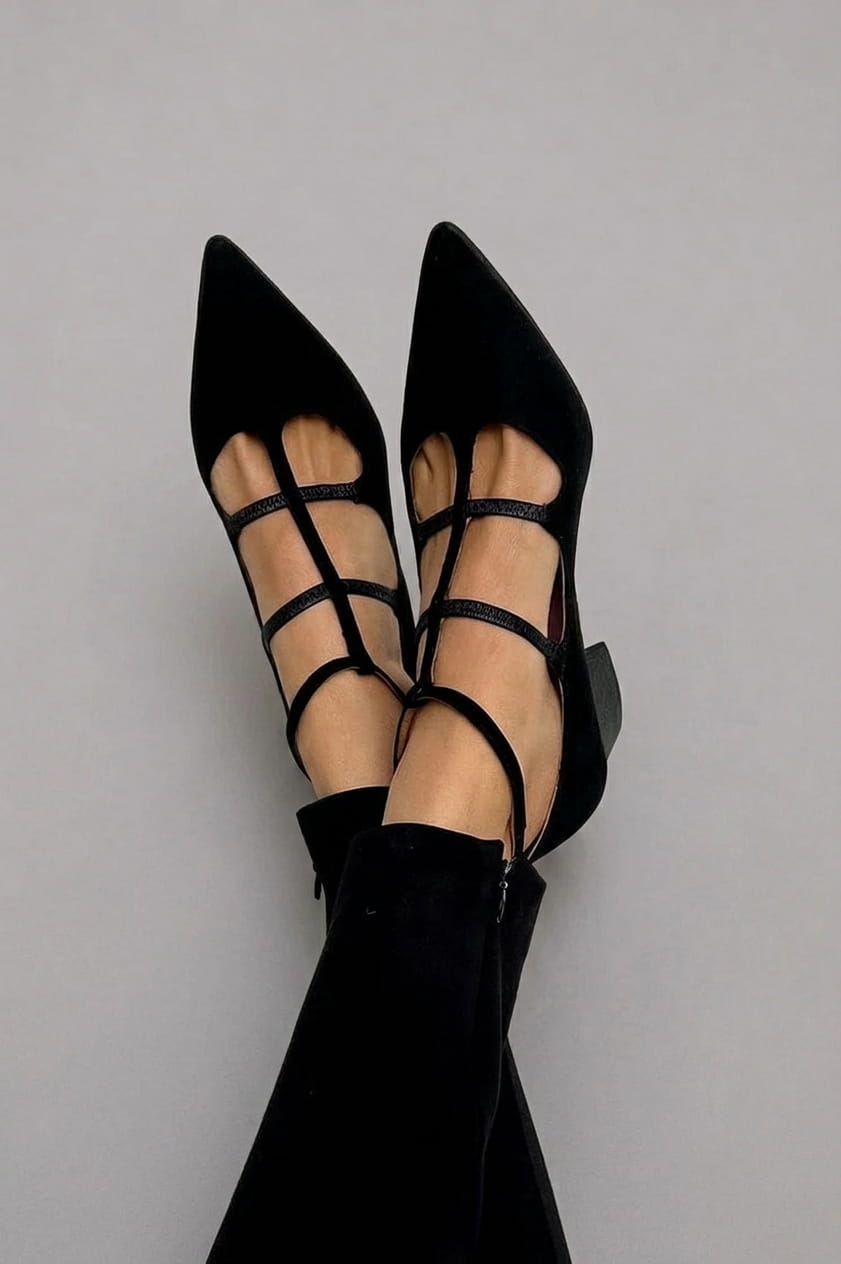 Pointed Heels with Straps