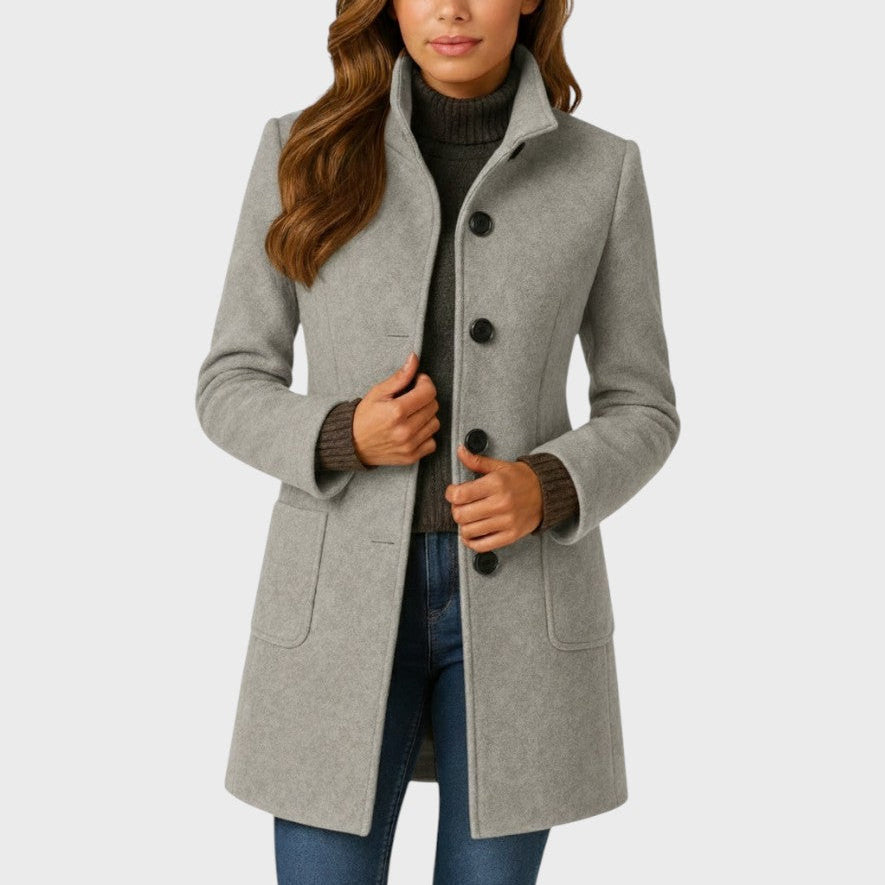 Elegant Wool-Blend Coat
