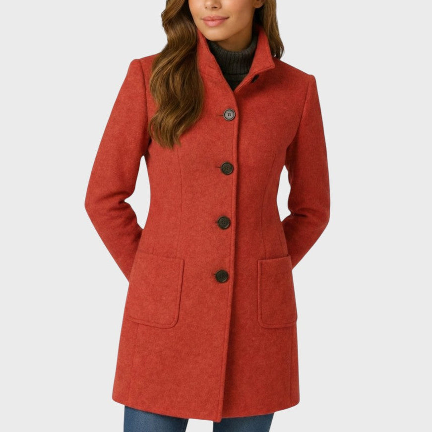Elegant Wool-Blend Coat