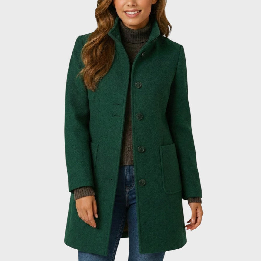 Elegant Wool-Blend Coat