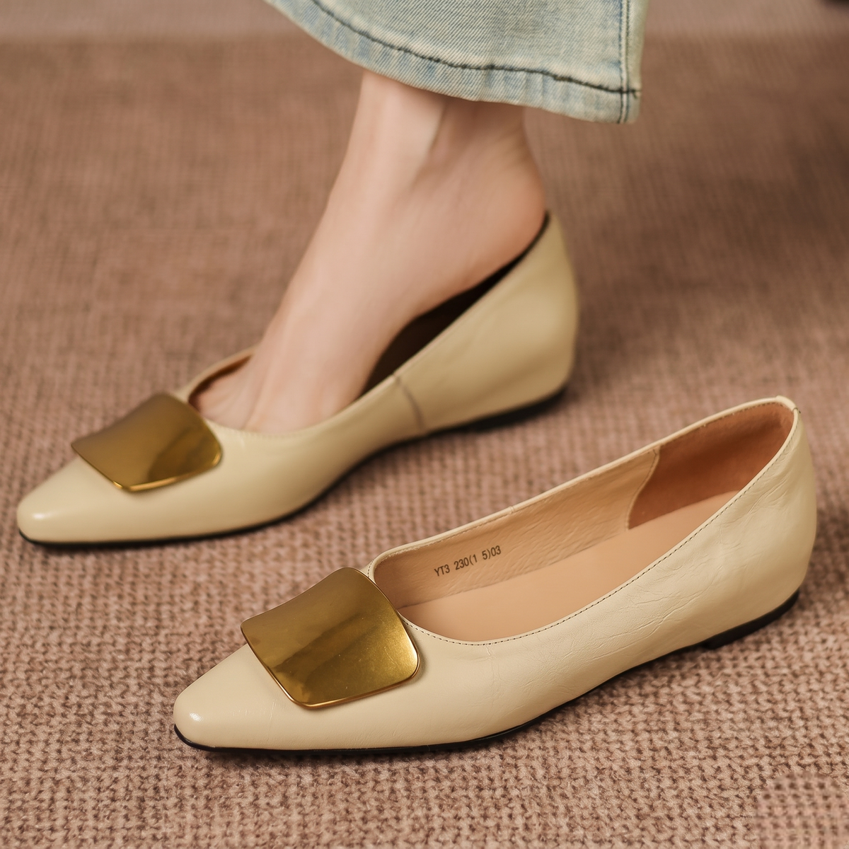 Genuine Leather Flats